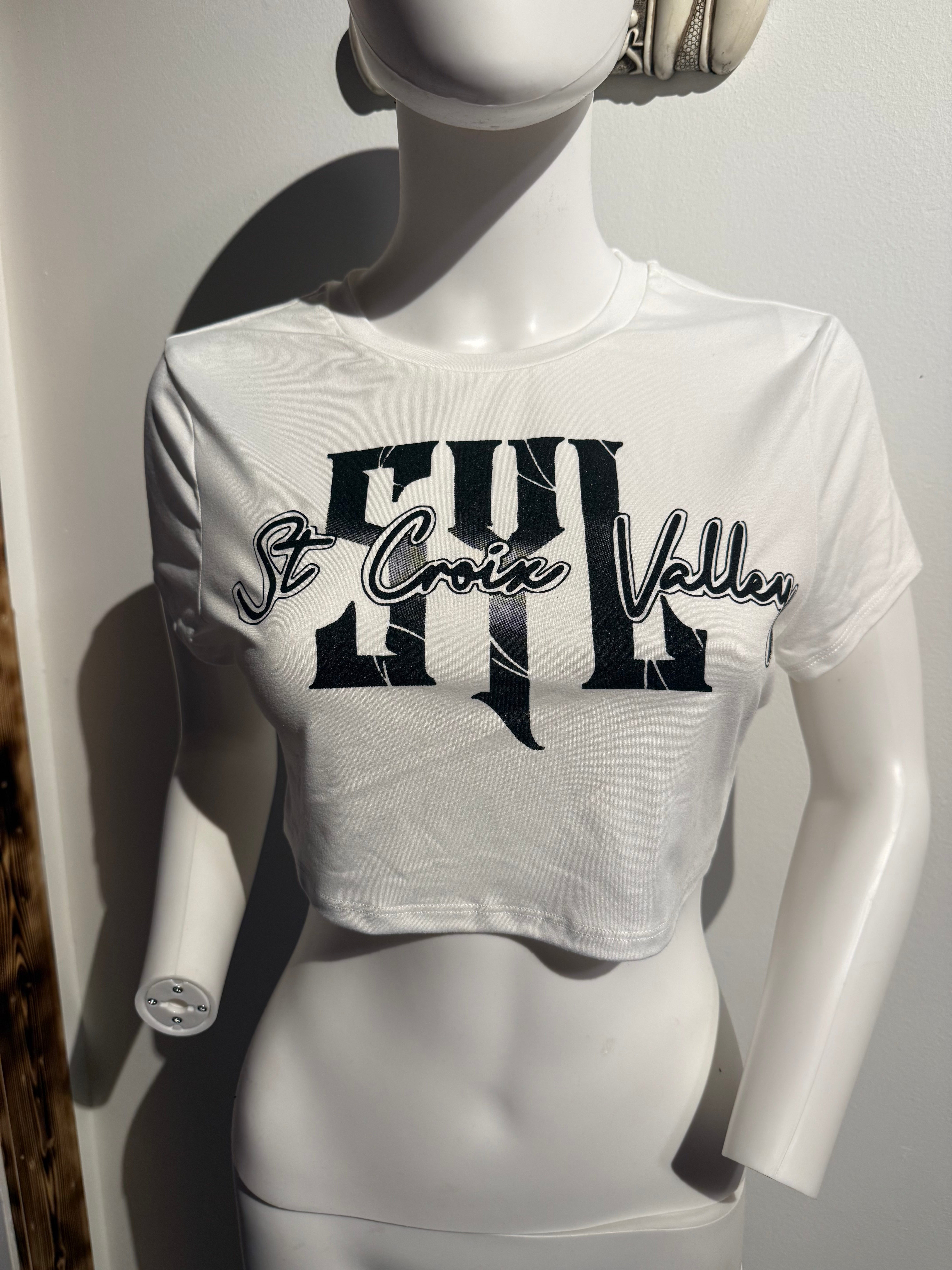10 White crop top – Support 81 SCV LLC