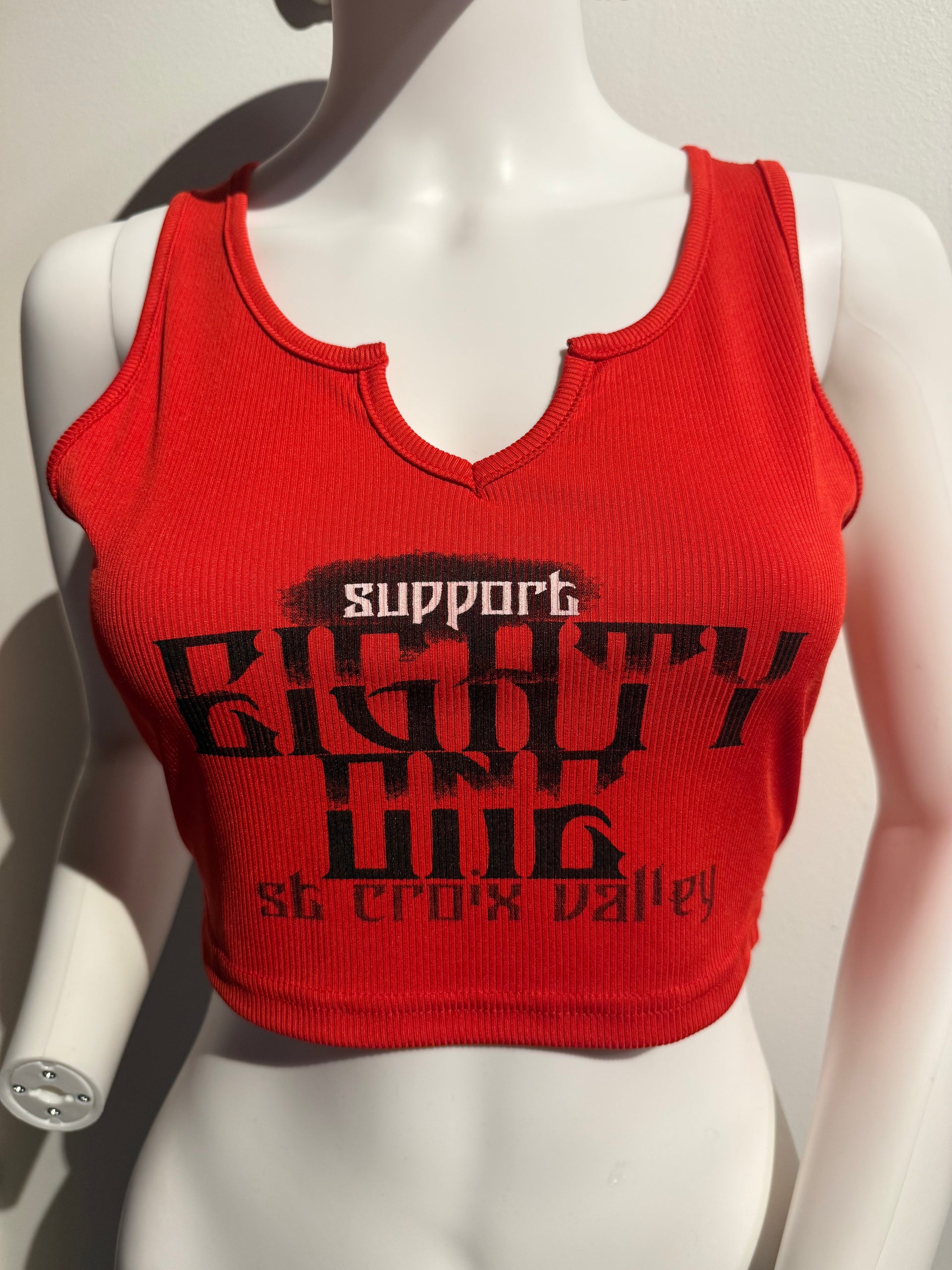 11 Red crop top – Support 81 SCV LLC