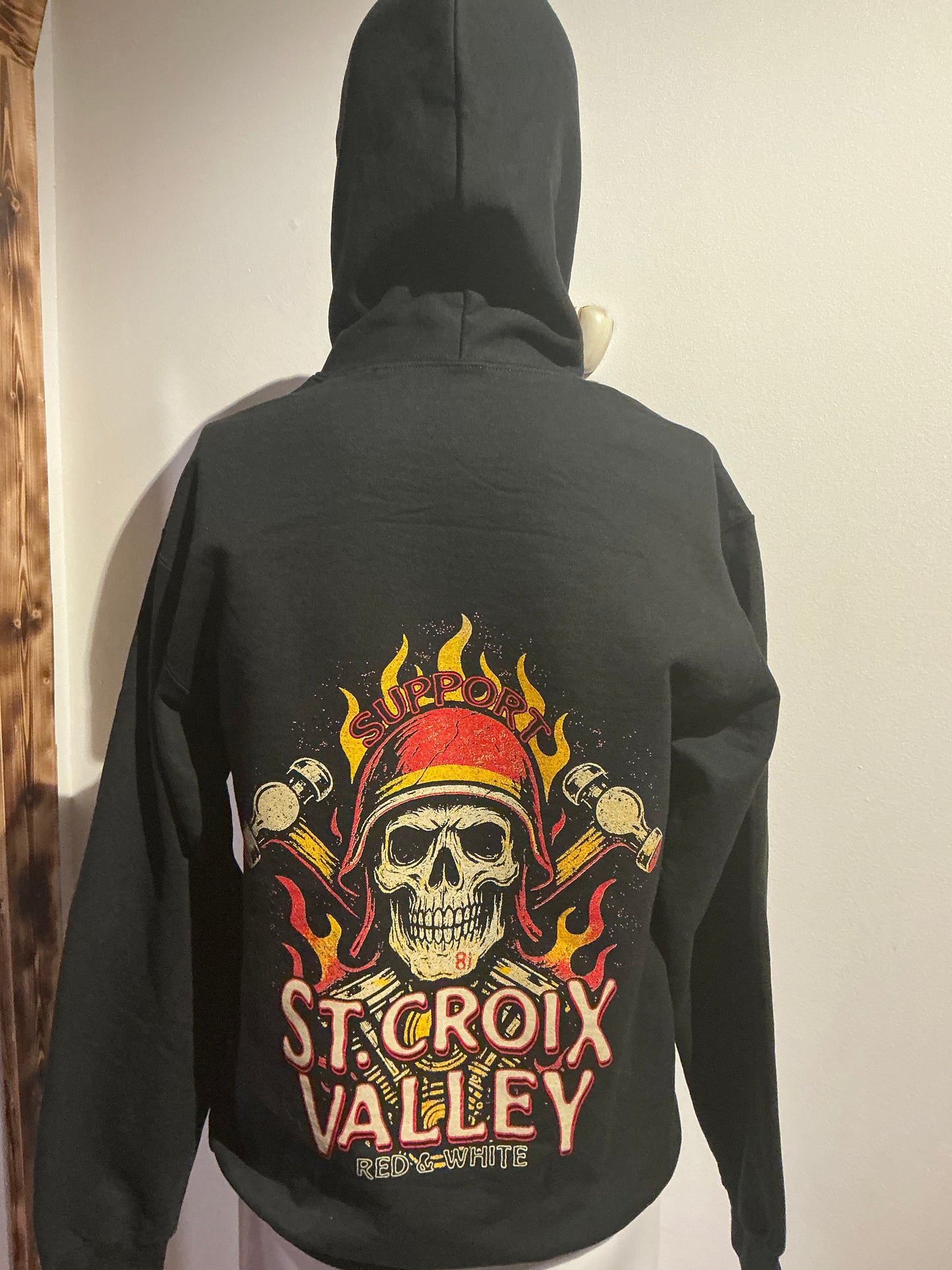 #70 Fire Skull Hoodie